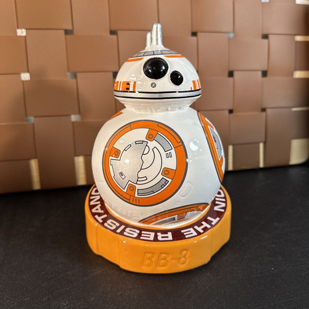 Star Wars Bb-8 DROID 8” Ceramic Coin Money Bank FAB Starpoint Lucasfilm Disney